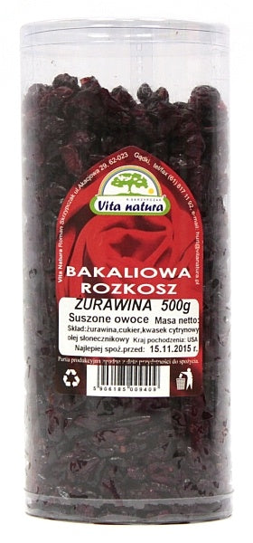 Żurawina-suszone owoce