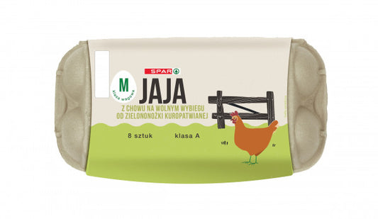 Jaja Spar zielononóżka kuropatwiana M 8szt