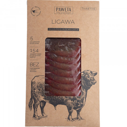 Ligawa Pawęta wołowa dojrzewająca plastry