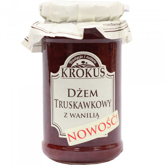 Dżem krokus truskawkowy z wanilią 235g