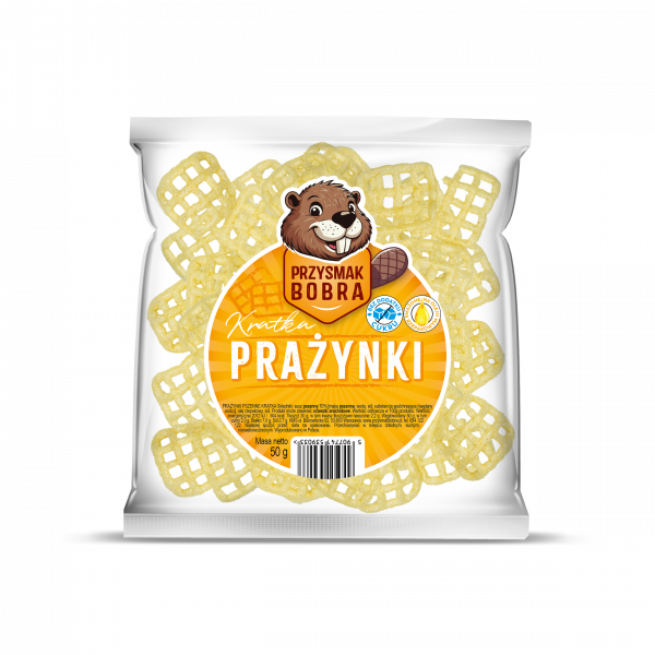 Prażynki Przysmak Bobra kratka