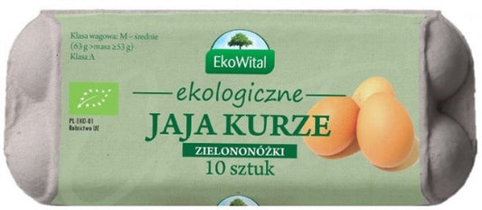 Jaja Ekowital Bio Zielononóżki 10 sztuk