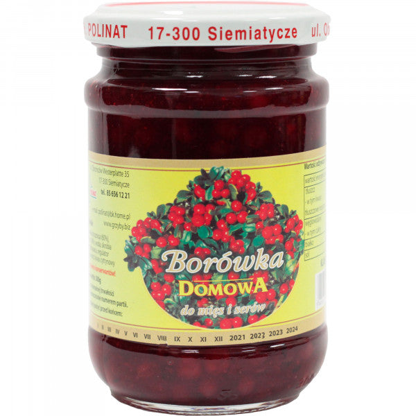 Borówka pasteryzowana niskosłodzona