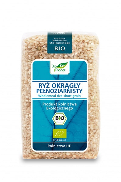 RYŻ OKRĄGŁY PEŁNOZIARNISTY BIO 500 g - BIO PLANET