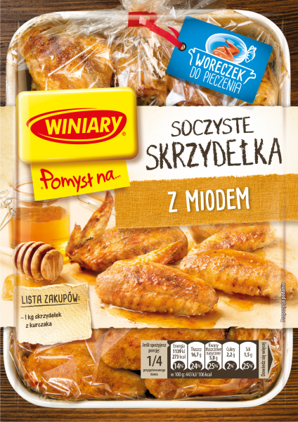 Winiary Pomysł na... Soczyste skrzydełka z miodem 28 g