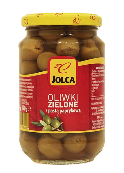 Oliwki zielone z papryką