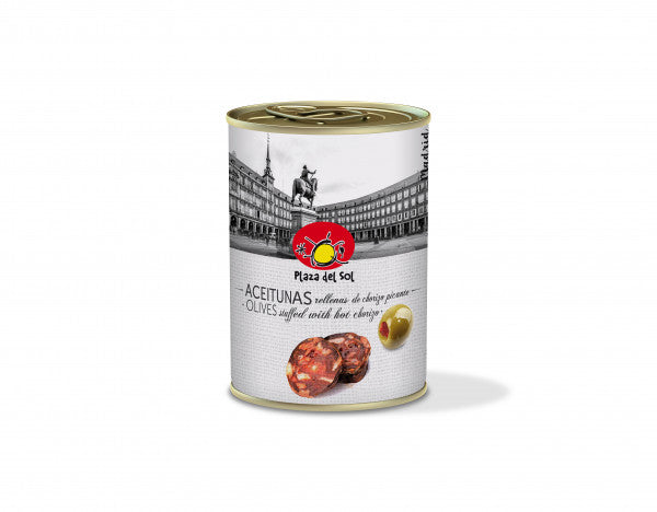 Oliwki nadziewane chorizo plaza del sol