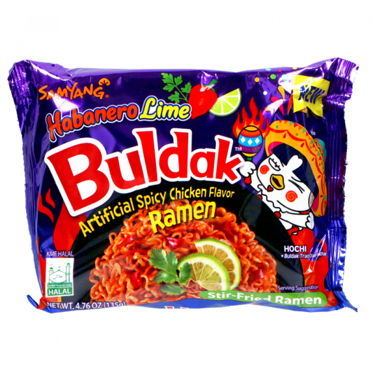 Buldak Ramen Hot Kurczak Habanero Limonka